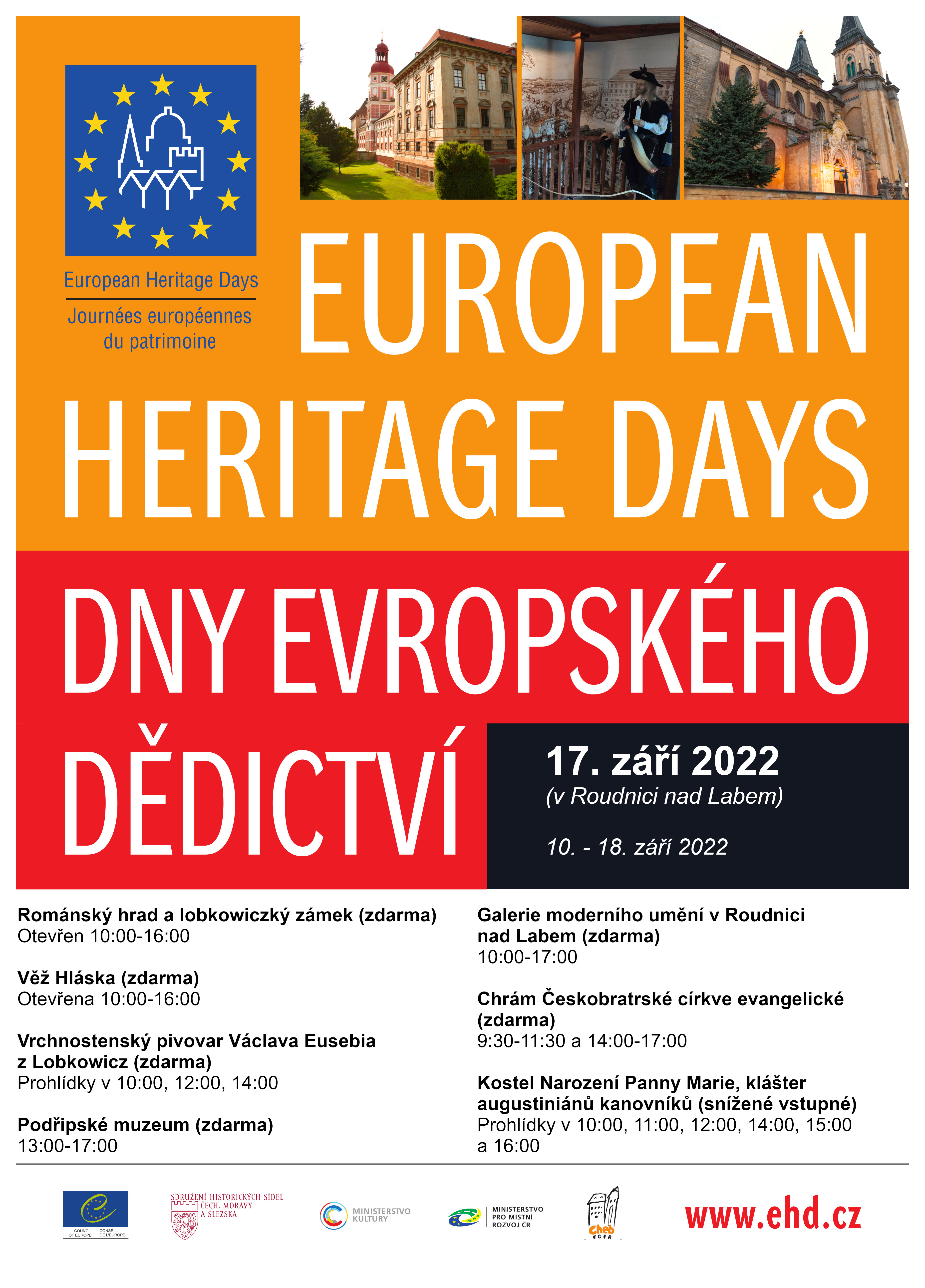  plakát Dny evropskéh dědictví v Roudnici nad Labem