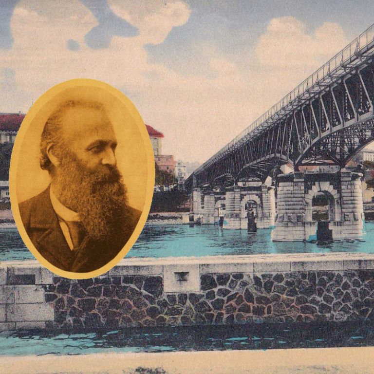 Ervín Špindler a stavba nového mostu